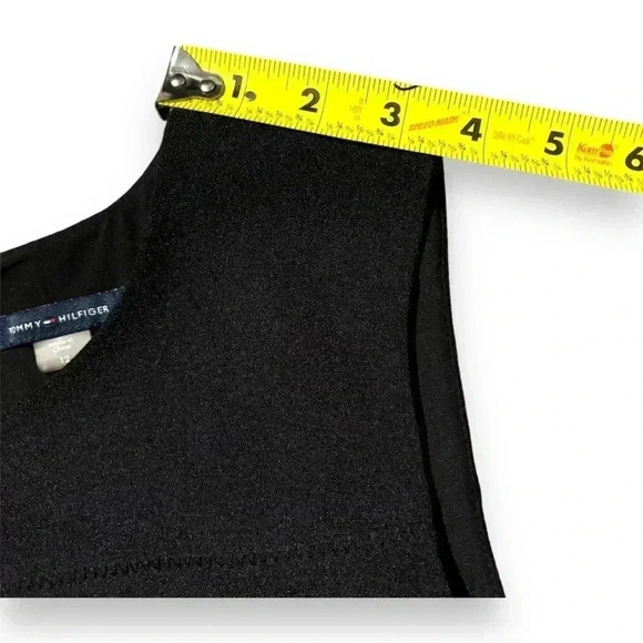Tommy Hilfiger Size 12 Classic Little Black Dress Sleeveless Fitted Knee Length - Picture 10 of 15